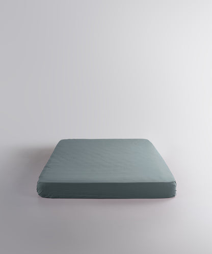 Stonewash 100% Soft Cotton Exclusive Fitted Sheet Set Natural Green