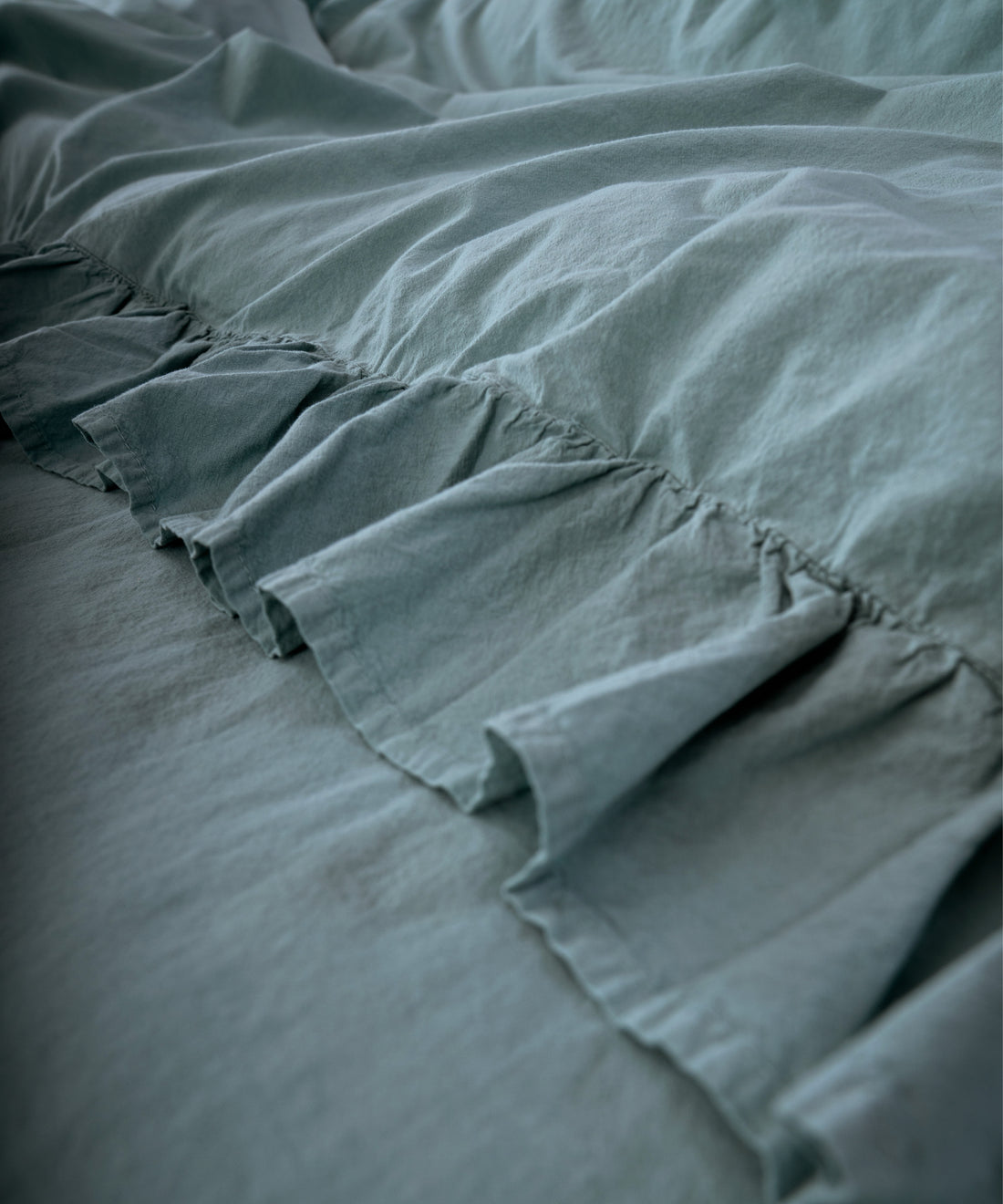 Stonewash Exclusive 100% Soft Cotton Pillowcase Natural Green