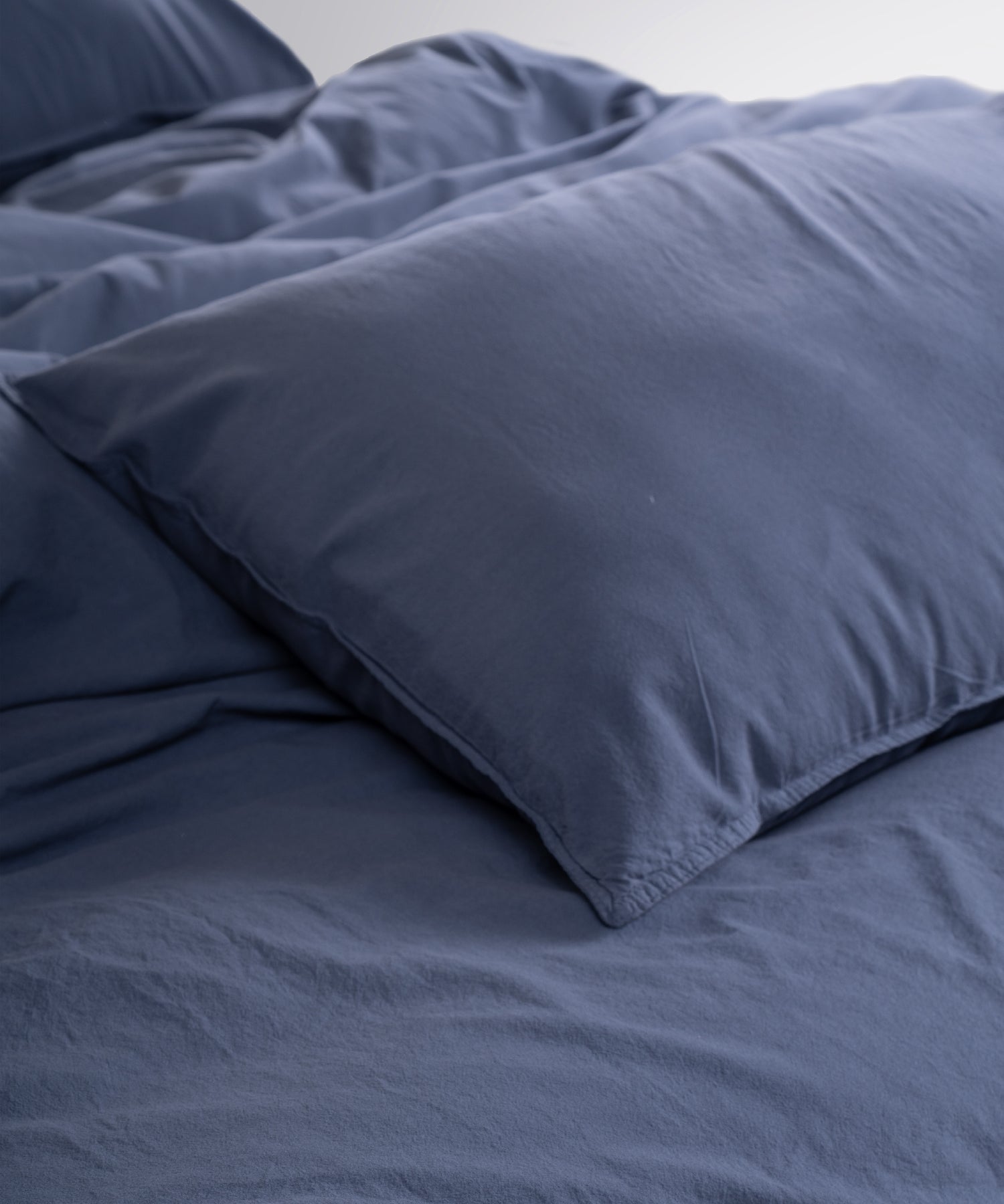 Stonewash Standart 100% Soft Cotton Pillowcase Natural Grey