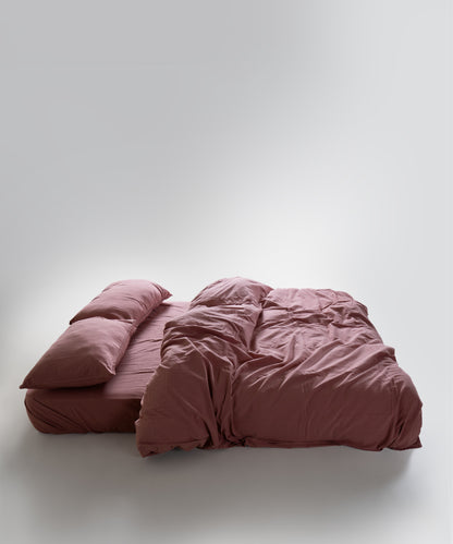 Stonewash Standart 100% Soft Cotton Pillowcase Old Rose