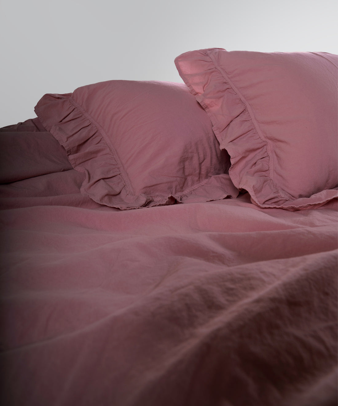 Stonewash Exclusive 100% Soft Cotton Pillowcase Old Rose