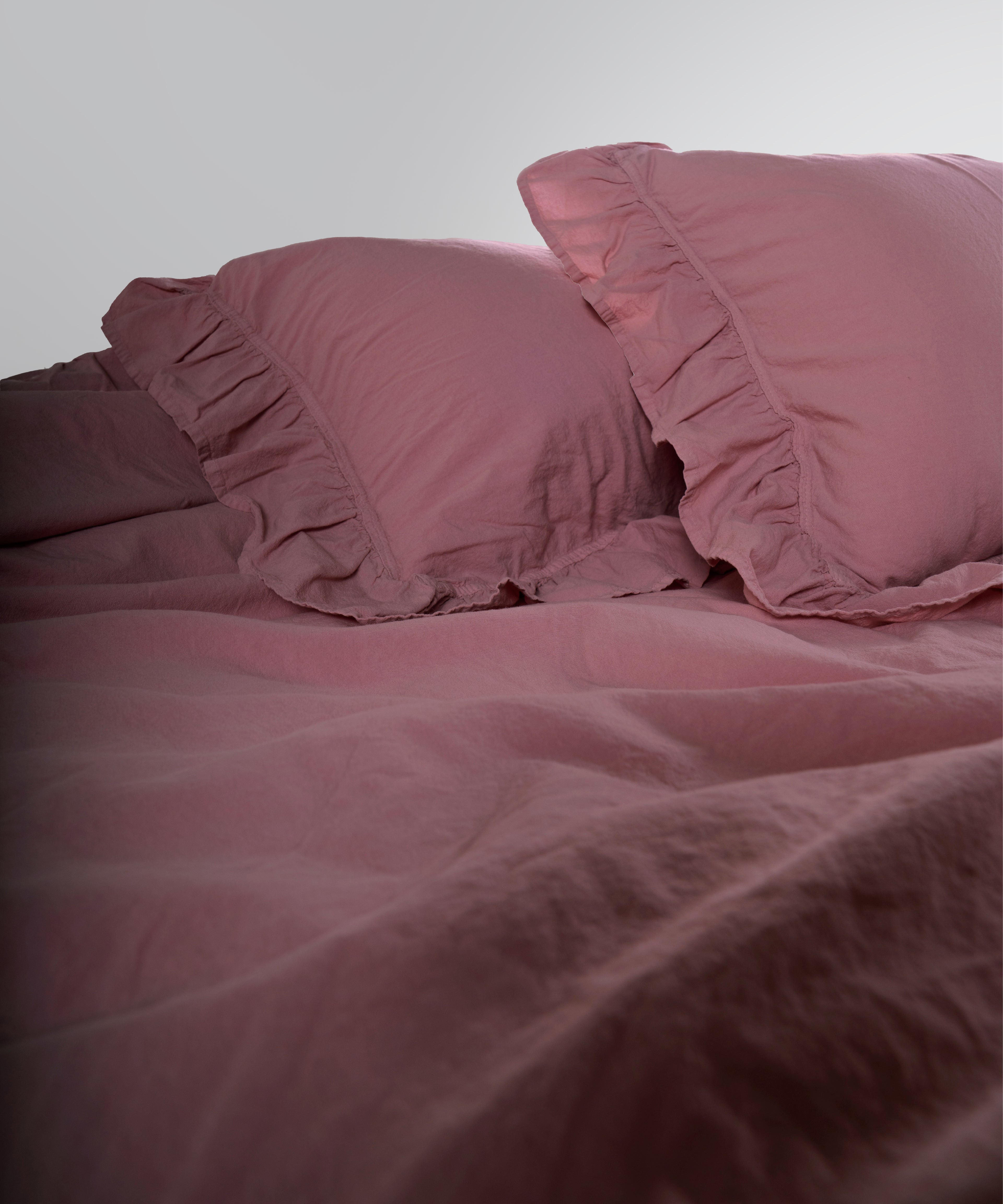 Stonewash Exclusive 100% Soft Cotton Pillowcase Old Rose