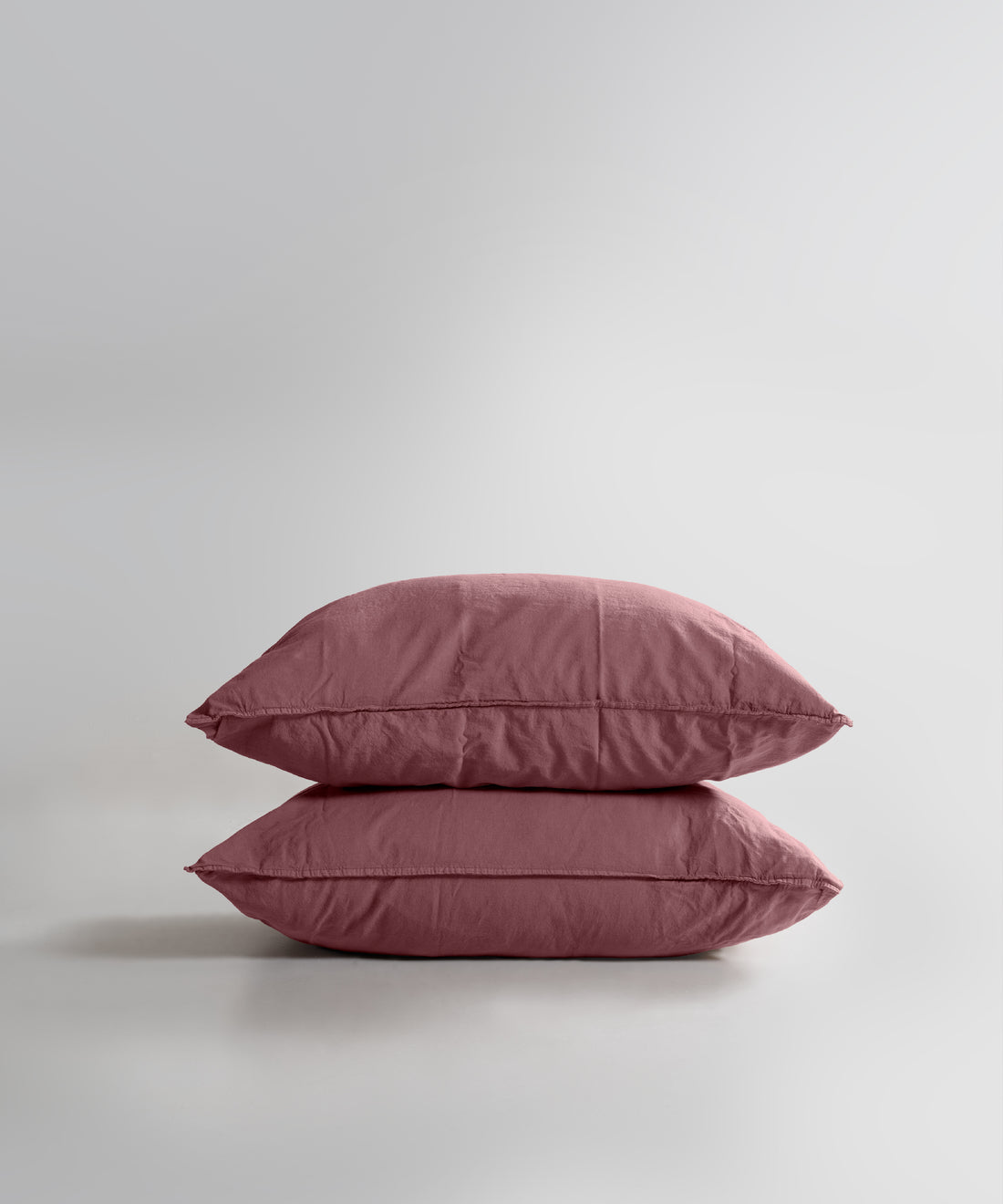 Stonewash Standart 100% Soft Cotton Pillowcase Old Rose