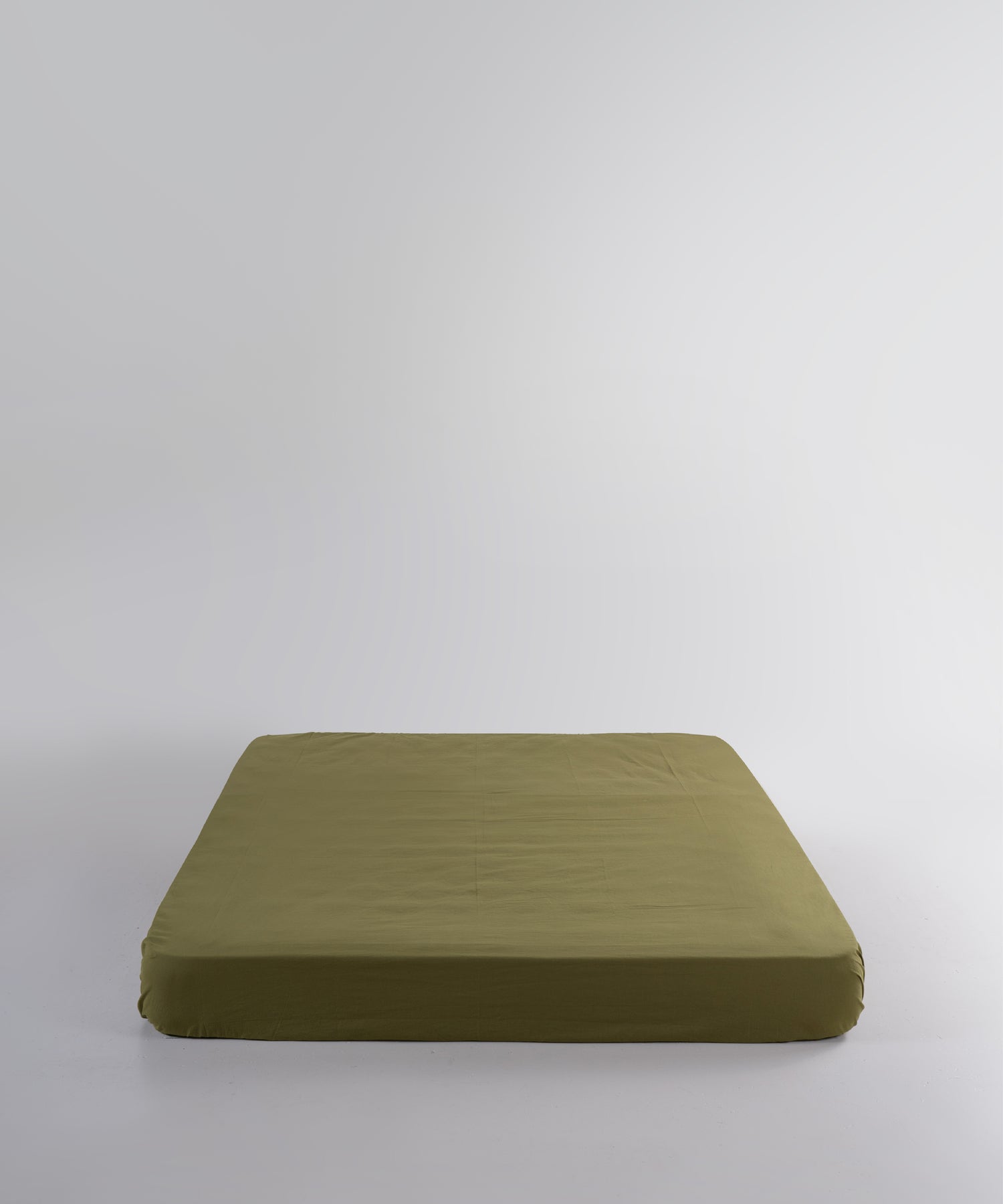 Stonewash 100% Soft Cotton Exclusive Fitted Sheet Set Olive