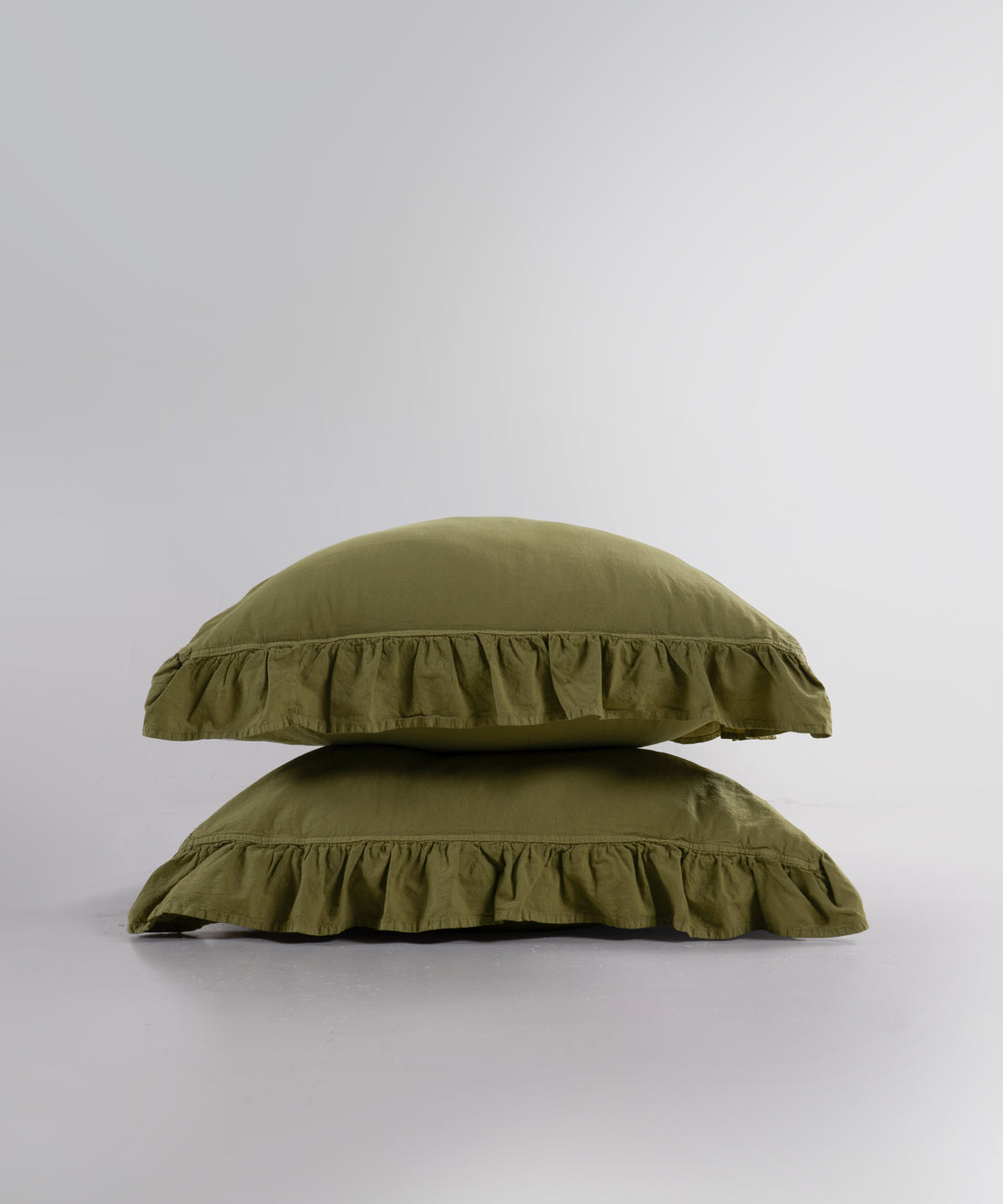 Stonewash Exclusive 100% Soft Cotton Pillowcase Olive
