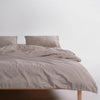 Stonewashed Ephesus 100% Soft Cotton Duvet Cover Oxfordtan