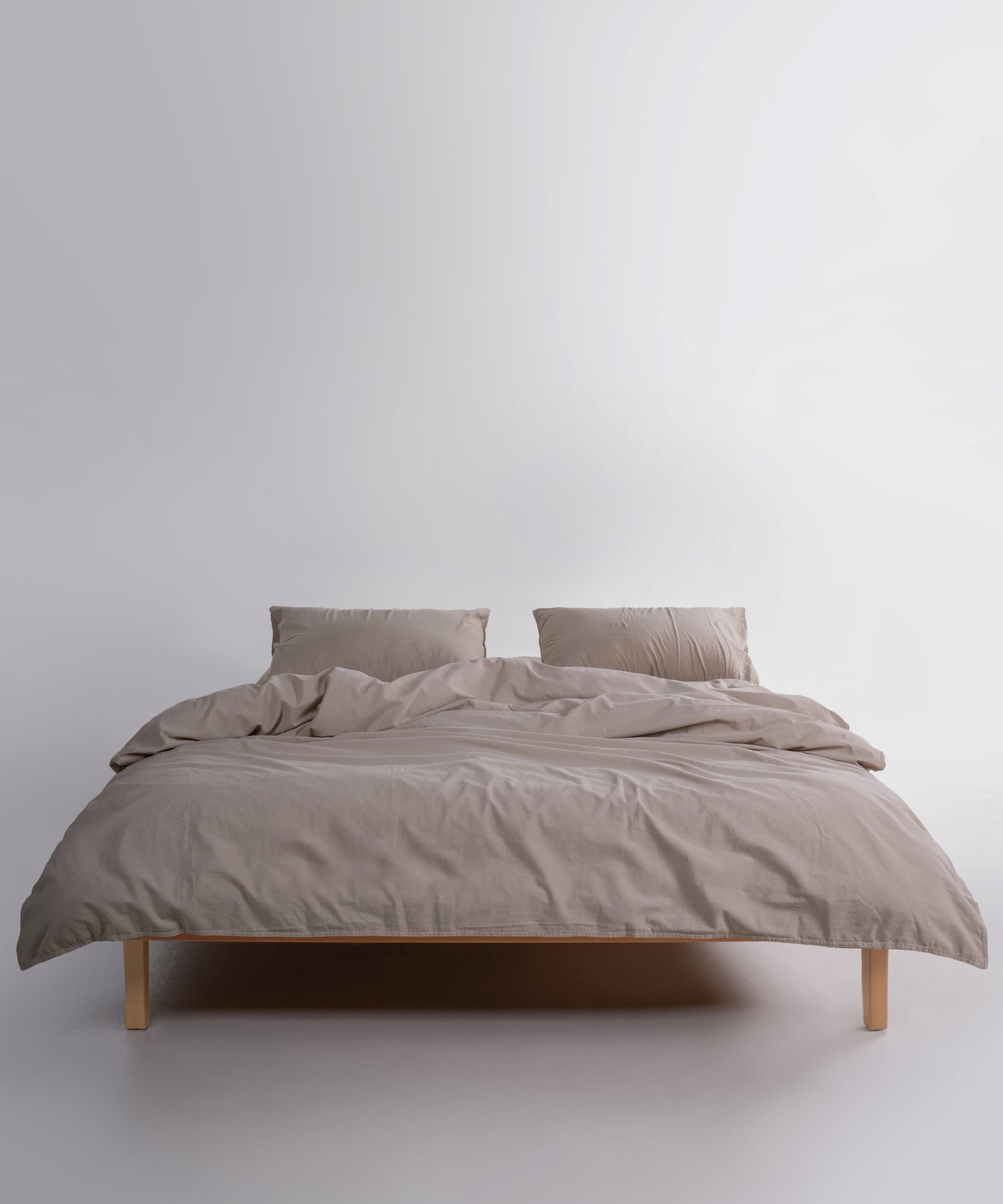 Stonewashed Ephesus 100% Soft Cotton Duvet Cover Oxfordtan