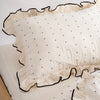 Point Exclusive Ruffled 100% Soft Cotton Duvet Cover Set - Garmentwashed | Limasso