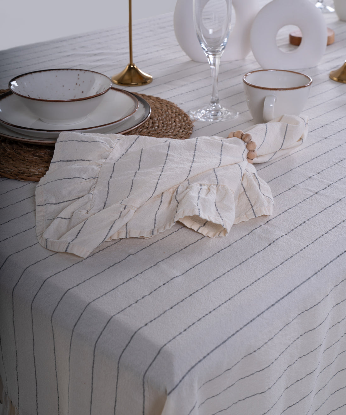 Leila 100% Cotton Garment Wash Napkin 4 pcs - 45X45cm