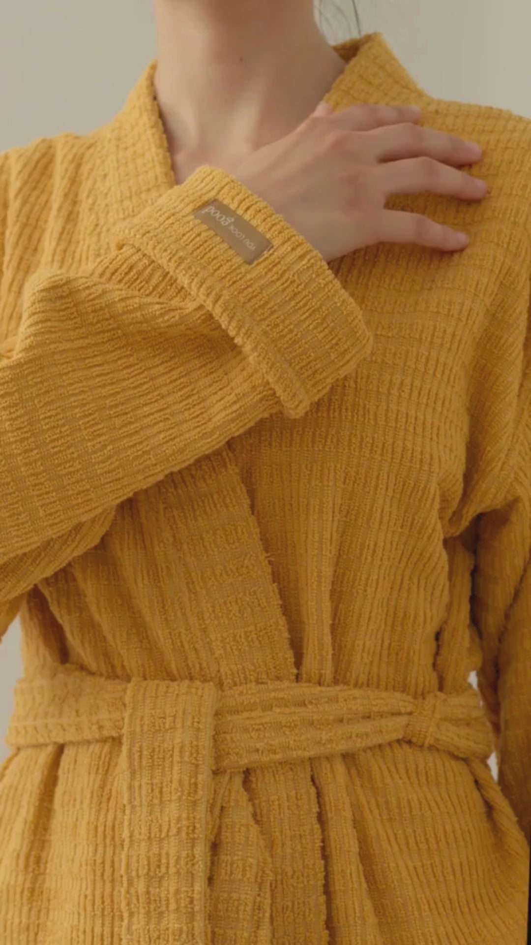 Penta - Unisex Bathrobe Mustard
