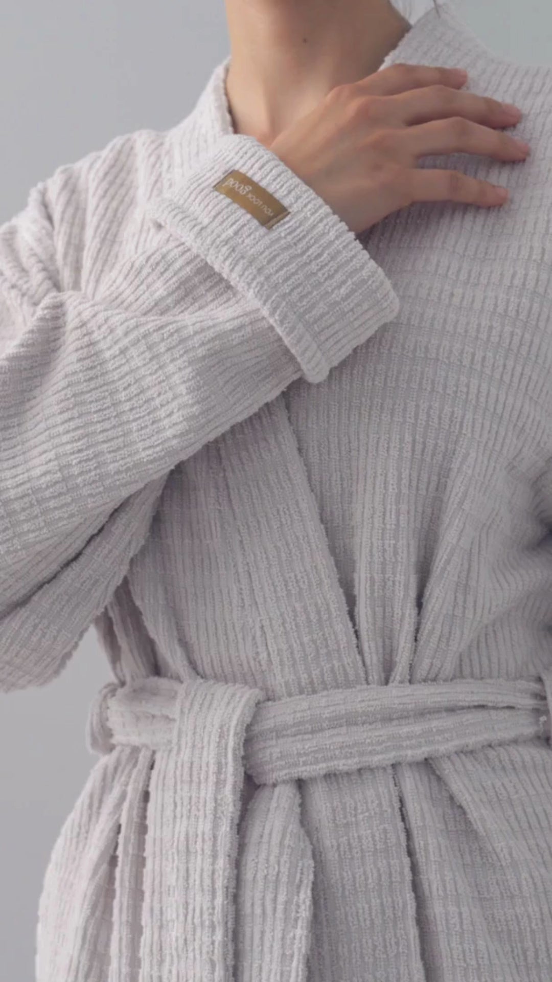 Penta - Unisex Bathrobe Stone