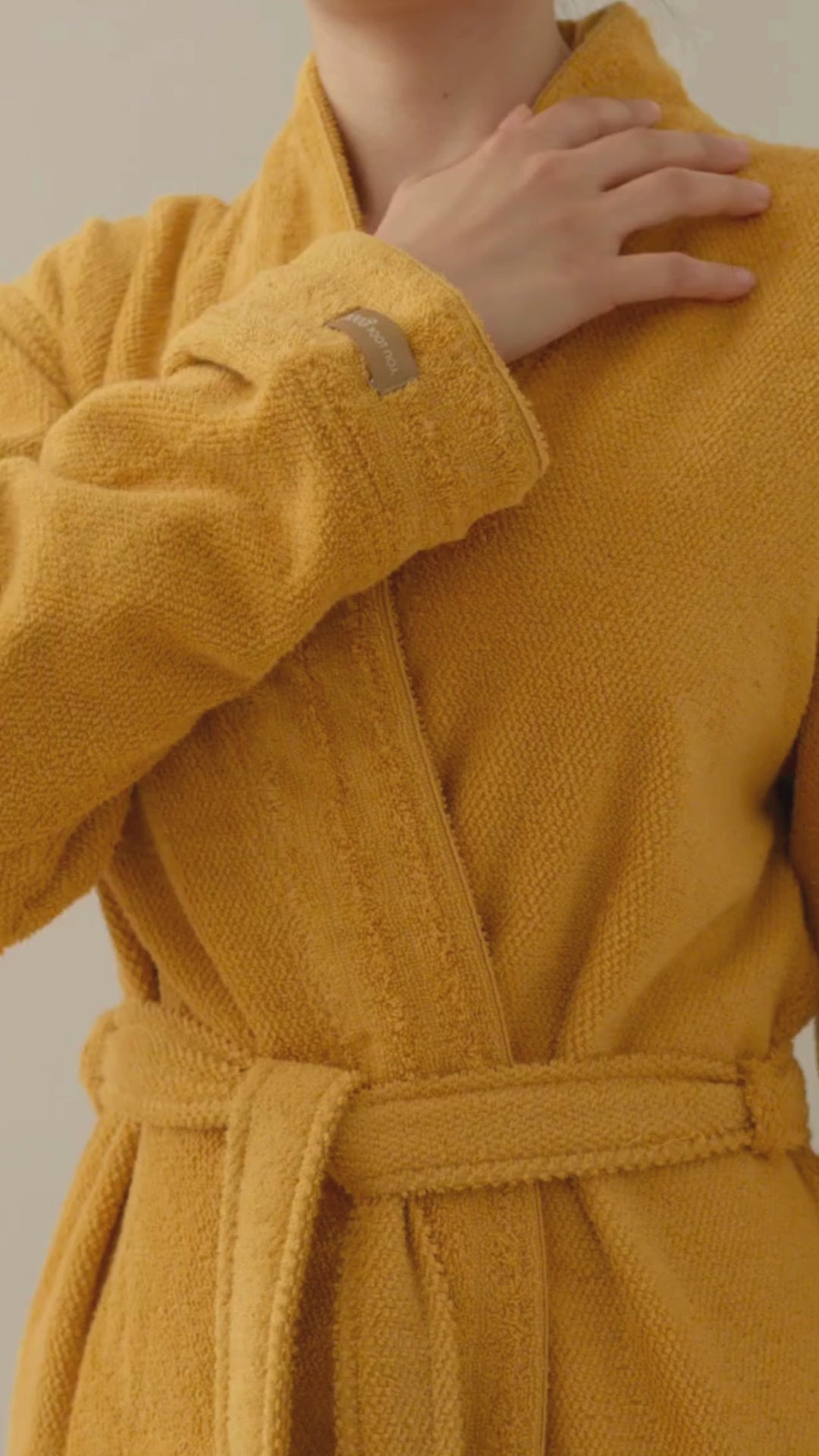 Lapis - Unisex Bathrobe Mustard