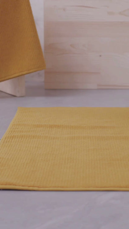 Pana - 50x75cm Set of 2 Bathmats Mustard