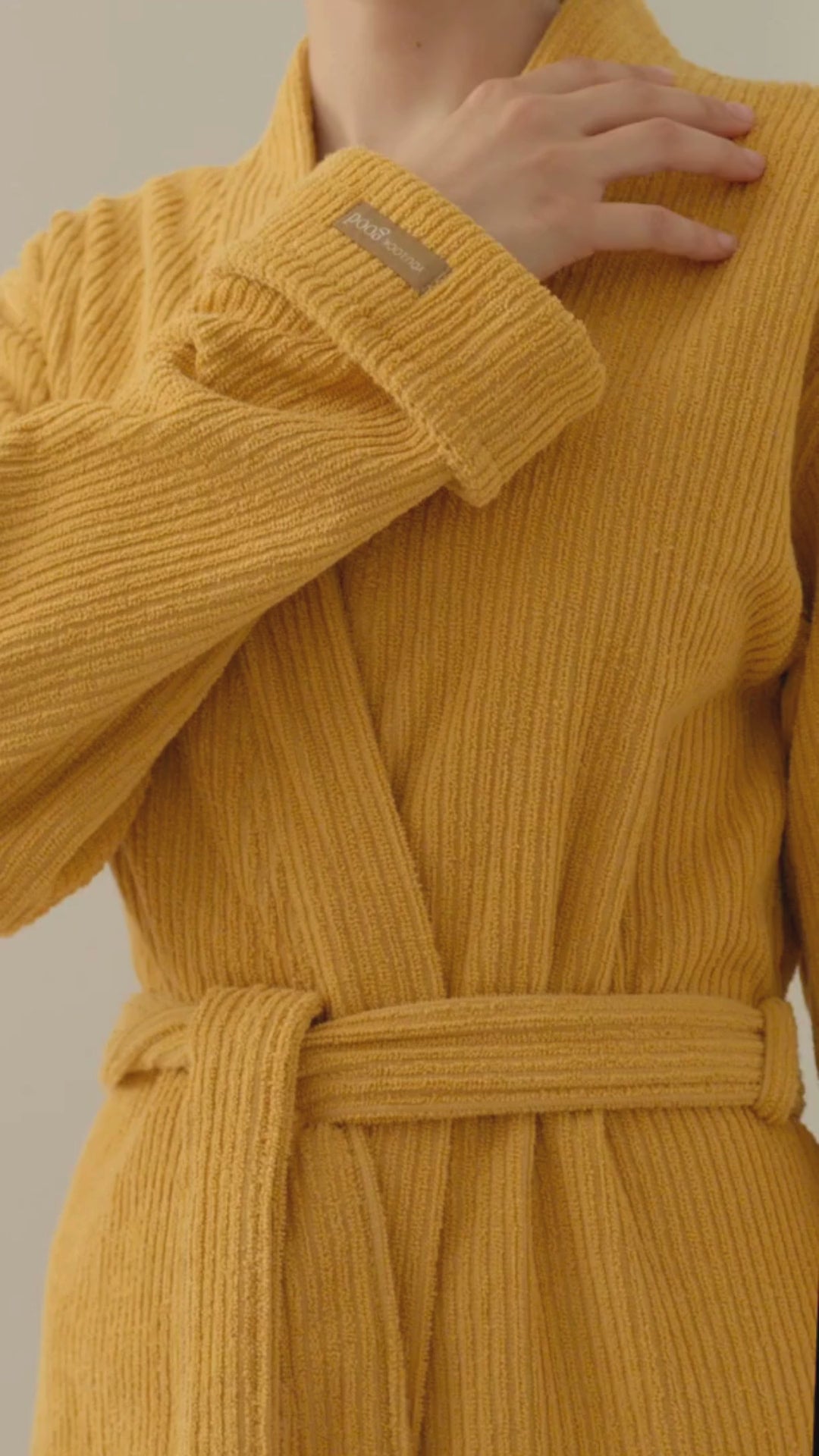 Pana - Unisex Bathrobe Mustard