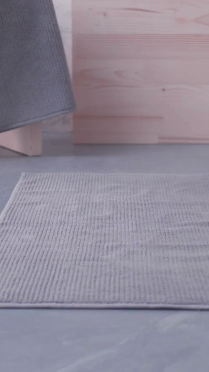Pana - 50x75cm Set of 2 Bathmats Grey