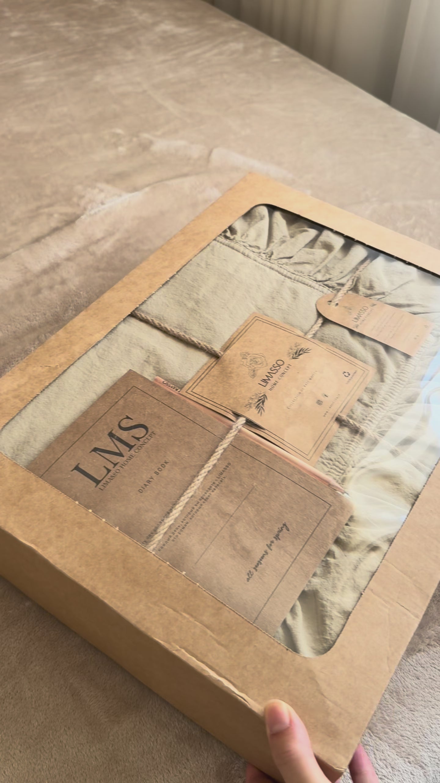 Exclusive Oxford Tan-Beige Ruffled 100% Soft Cotton Duvet Cover Set - Stonewashed | Limasso