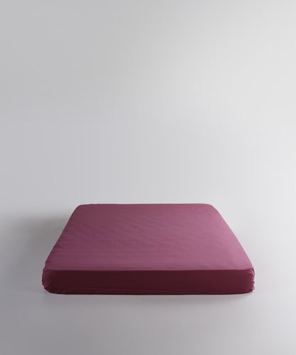 Stonewash 100% Soft Cotton Exclusive Fitted Sheet Set Raspberry