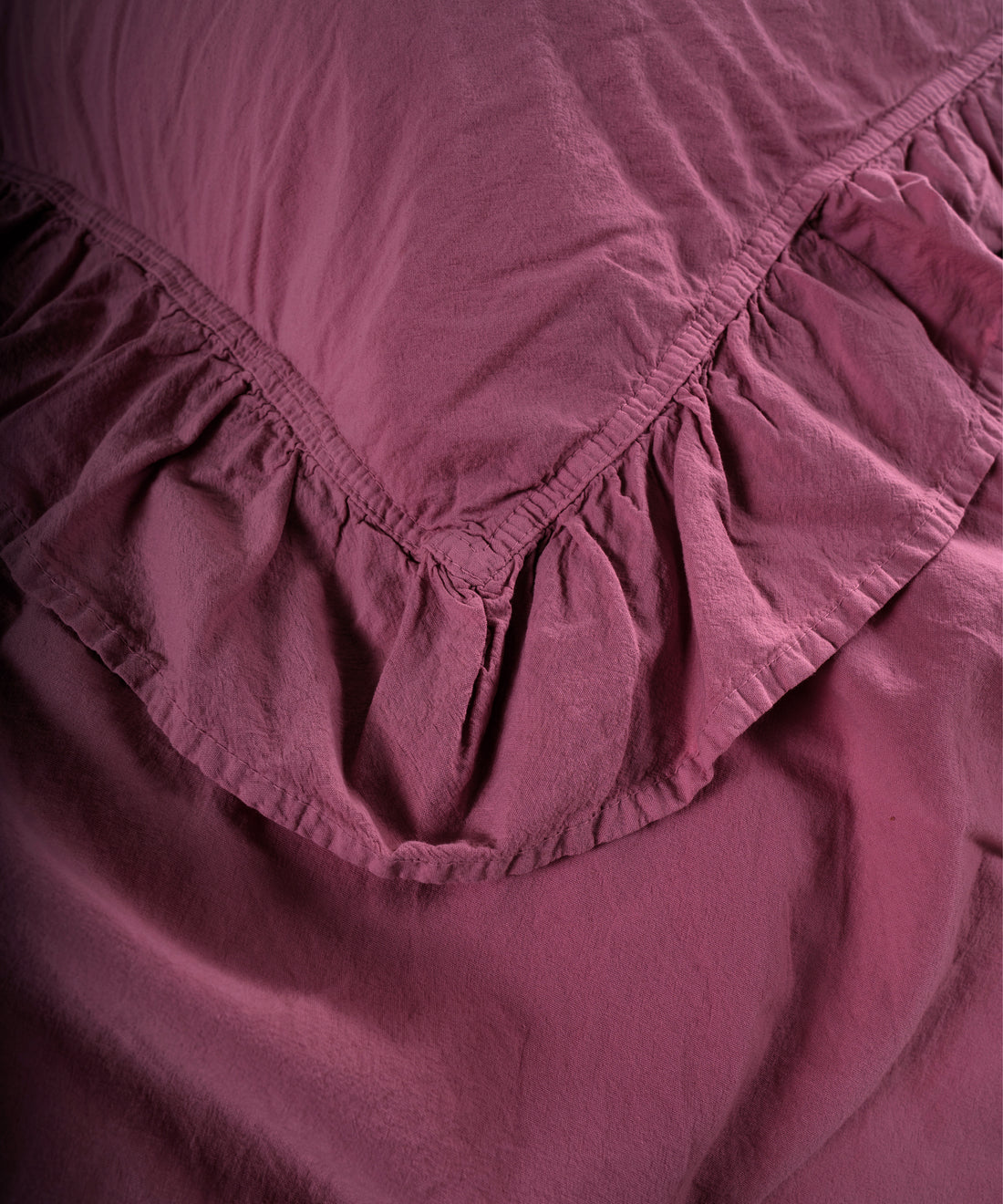 Stonewash Exclusive 100% Soft Cotton Pillowcase Raspberry