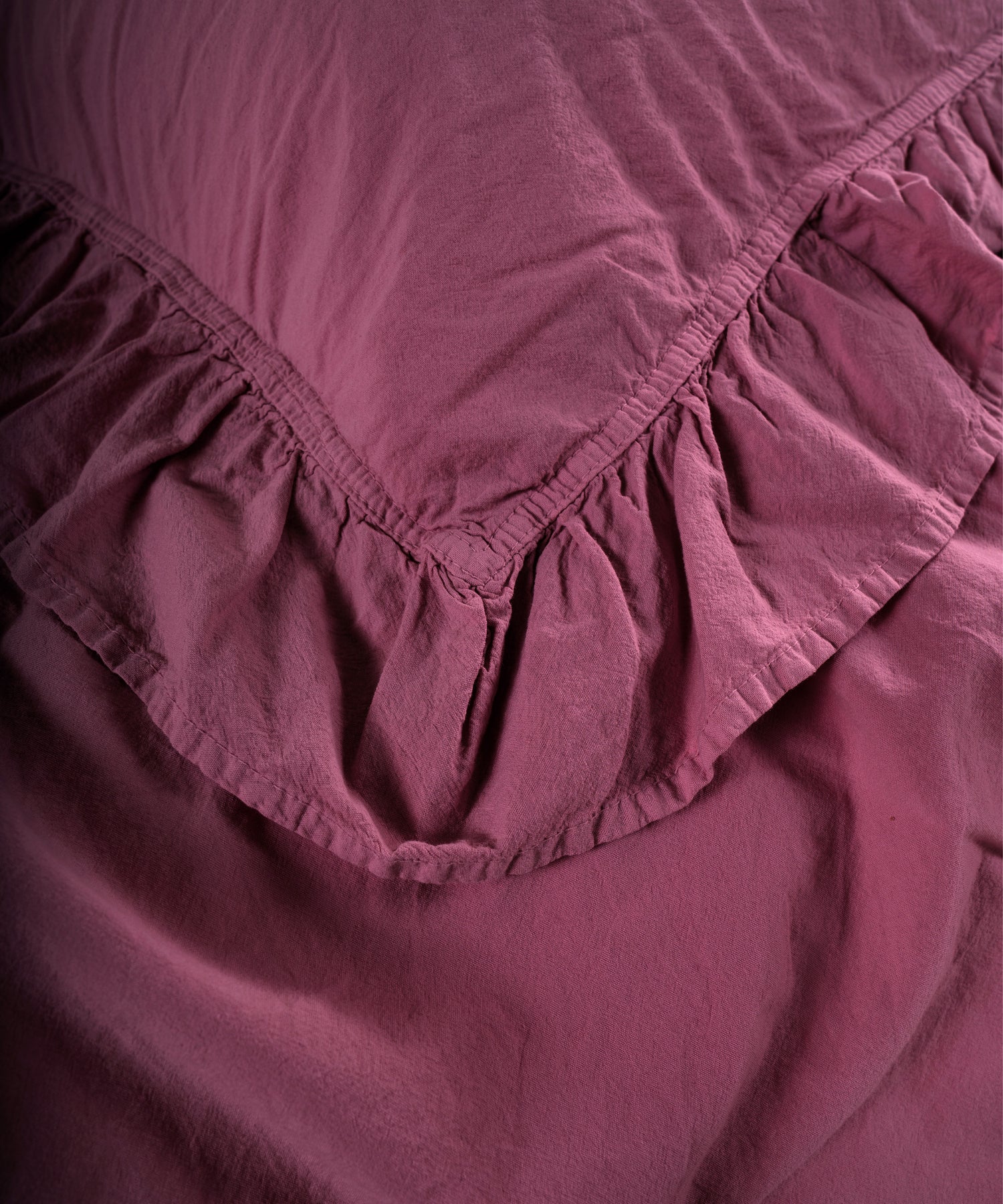 Stonewash Exclusive 100% Soft Cotton Pillowcase Raspberry