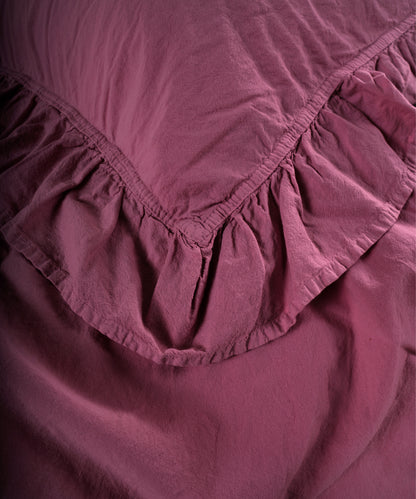 Stonewash Exclusive 100% Soft Cotton Pillowcase Raspberry