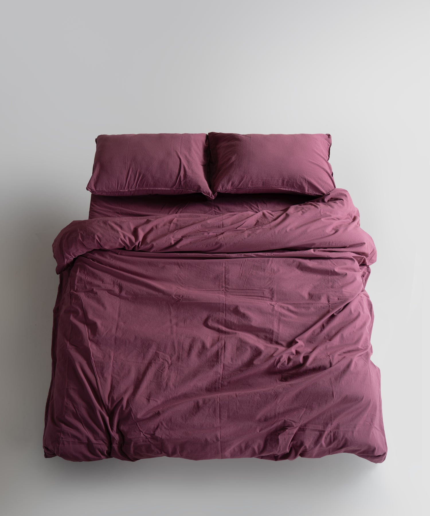 Stonewash 100% Soft Cotton Fitted Sheet Raspberry