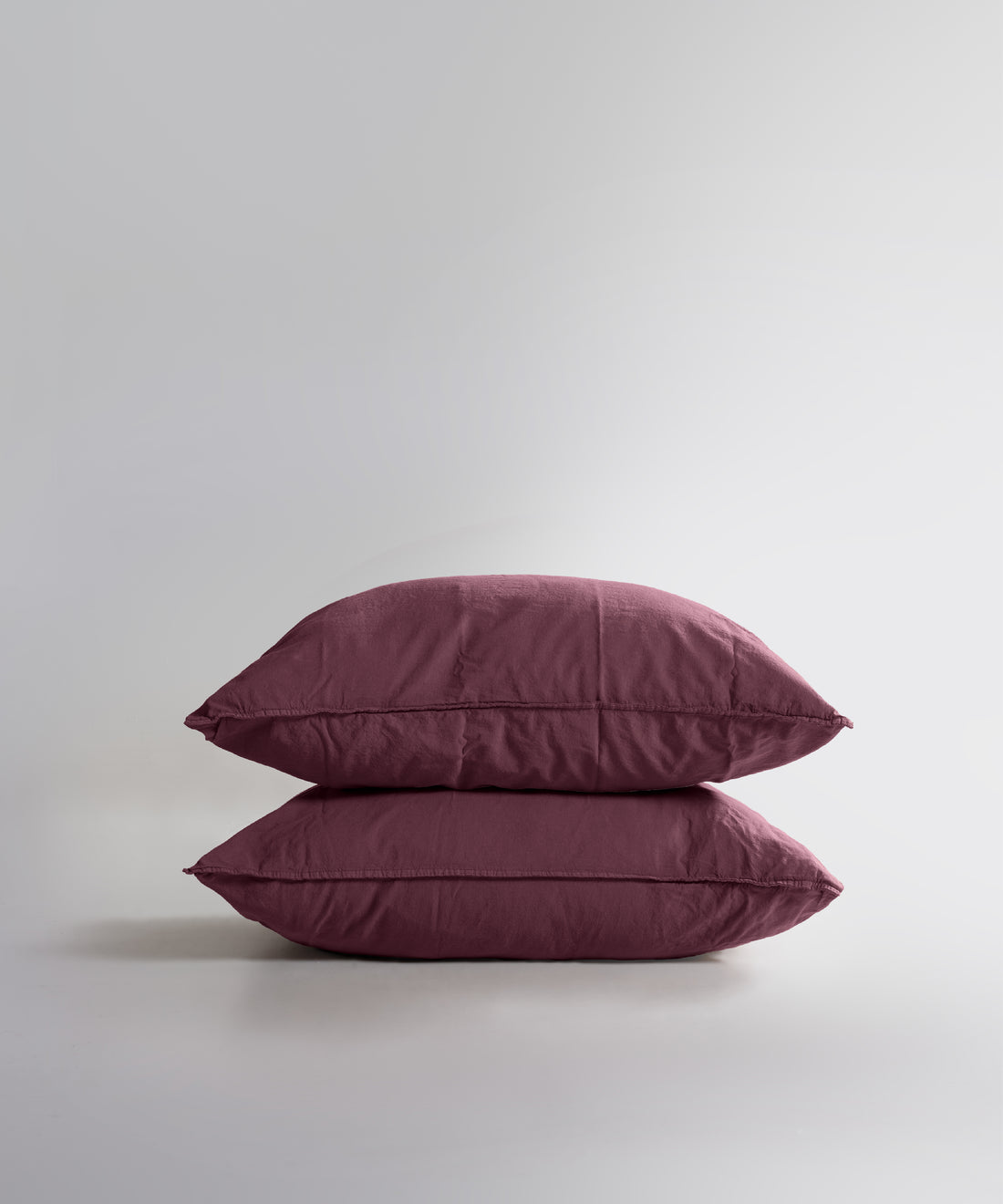 Stonewash Standart 100% Soft Cotton Pillowcase Raspberry