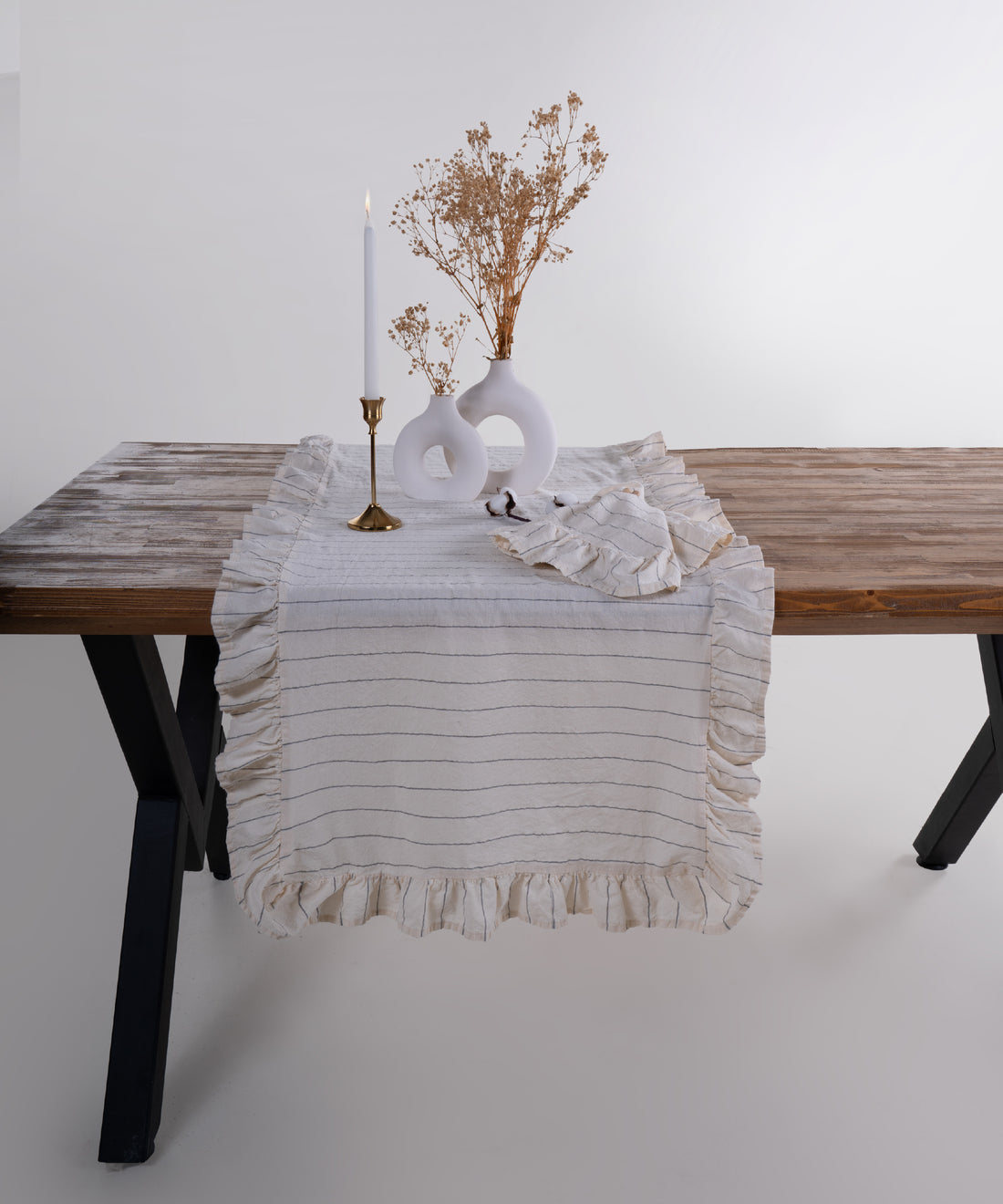 Leila 100% Cotton Garment Wash Runner 2 pcs - 40X150cm