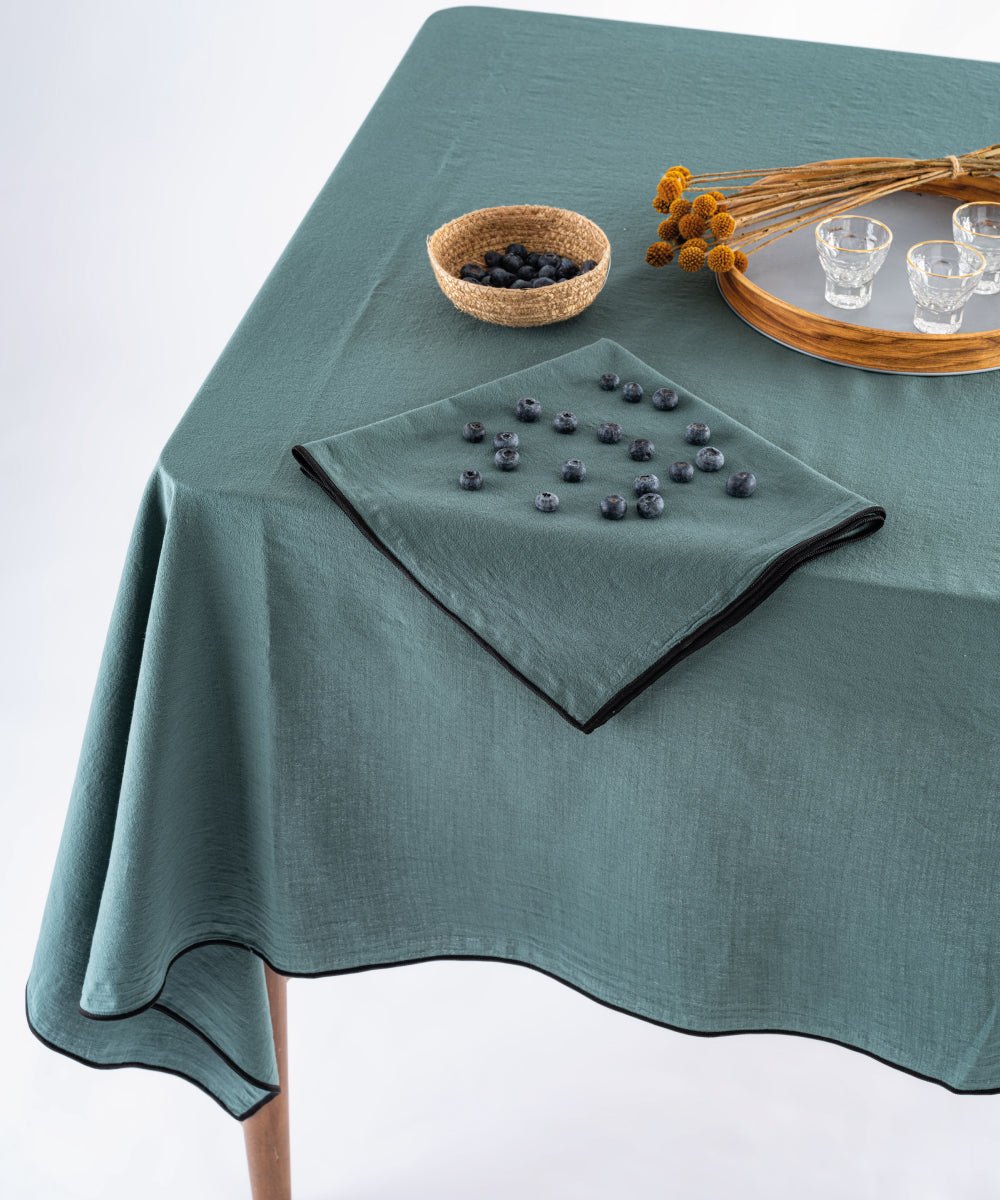 Essualte Stonewashed 100% Cotton Napkin - Dark Green