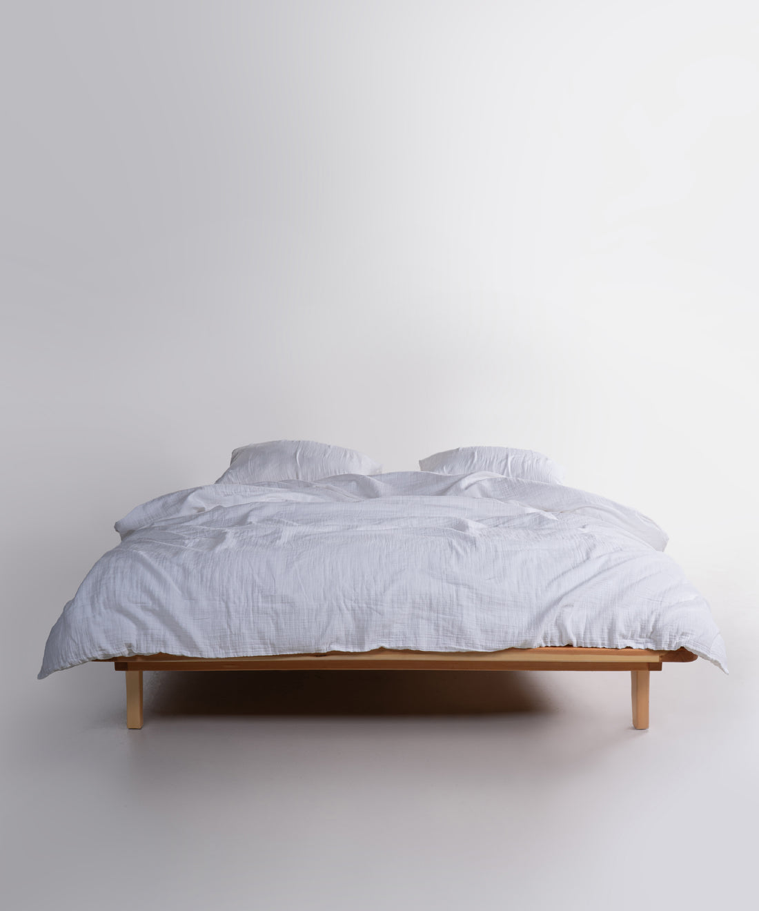 Cloud 100% Natural Cotton Gauze-Muslin Duvet Cover Set Snow White