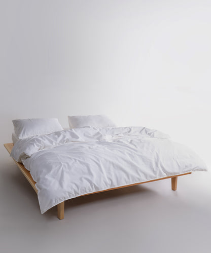 Stonewashed Ephesus 100% Soft Cotton Duvet Cover Snow White