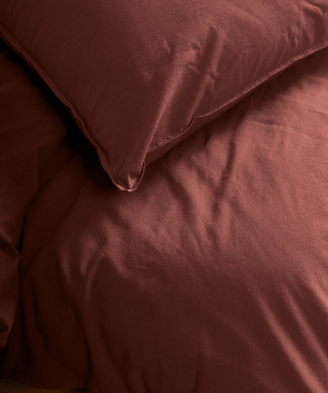 Stonewash Standart 100% Soft Cotton Pillowcase Cinnamon Stick