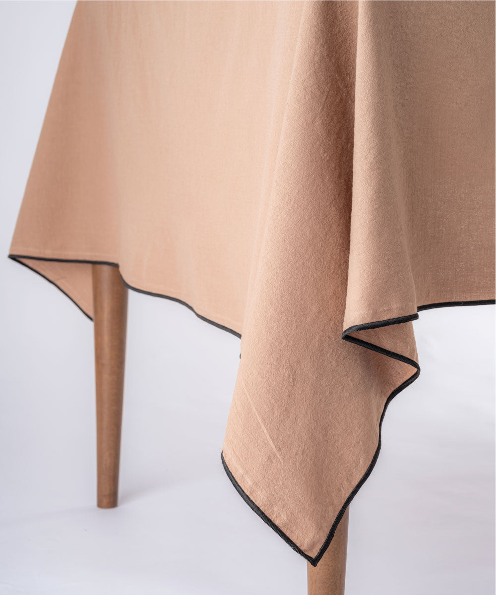 Essualte Wood Smoke 100% Cotton Stonewashed Tablecloth