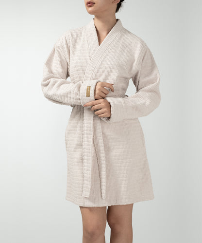 Penta - Unisex Bathrobe Stone